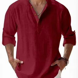 SHOPYCLICK Men Solid Straight Kurta-image-32