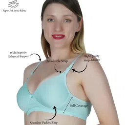 SHYAM SONS FLAIR Pack Of 3 Full Coverage Lightly Padded Bra image 5