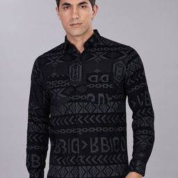 Capdazz Men Standard Geometric Printed Casual Shirt-image-87
