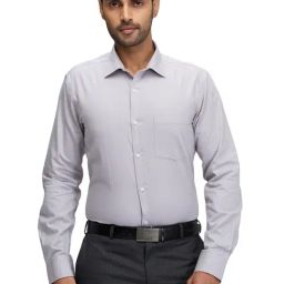 Park Avenue Grey Slim Fit Shirt-picture-9