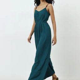 LOV by Westside Teal Solid Jumpsuit-image-55