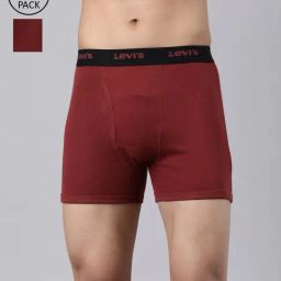 Levi's Red Cotton Solid Trunks Pack of 2-picture-41
