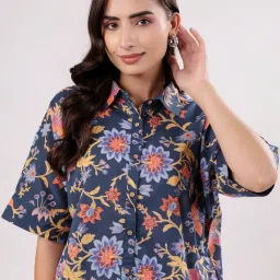SAY Blue Printed Pyjamas Set image 5