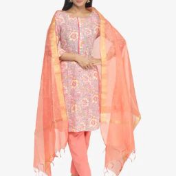 Paislei Pink Printed Cotton Kurta-image-21