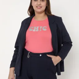 Vero Moda Curve Navy Over Sized Blazer-picture-26