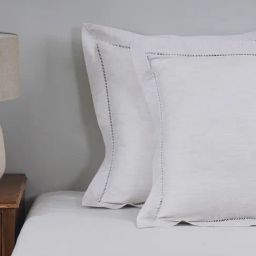 Maspar Solid White 300 Cotton Regular Pillow Case Euro Set-image-91