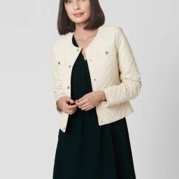 Vero Moda Cream Regular Fit Jacket-image-57