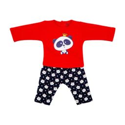 Mee Mee Kids Red & Navy Printed T-Shirt with Pants-image-47