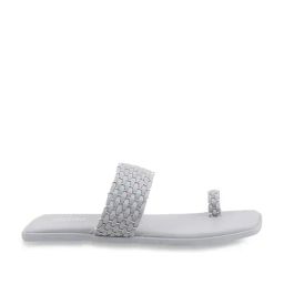 Metro Women's Grey Toe Ring Sandals-image-111