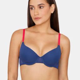 Zivame Blue Under-Wired T-Shirt Bra-image-50