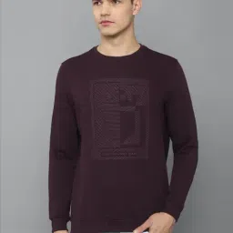 Louis Philippe Jeans Purple Cotton Regular Fit SweatShirt-image-58