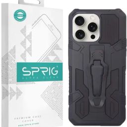Sprig Kick-stand Back Cover for APPLE iPhone 15 Pro Max (Black)-image-92