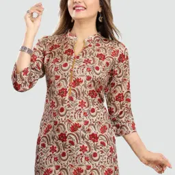 Saree Swarg Beige Printed Tunic-picture-18
