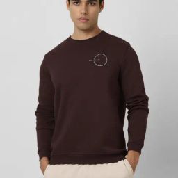 Van Heusen Brown Regular Fit Sweatshirts-image-54