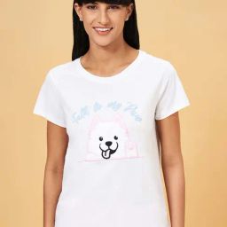 Dreamz by Pantaloons White Cotton Printed T-Shirt-picture-21