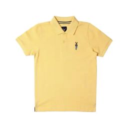 Allen Solly Junior Yellow Solid Polo T-Shirt-image-65