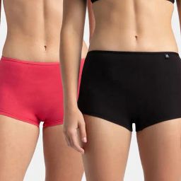 Jockey Black & Ruby Regular Fit Boy Leg With Concealed Waistband - Pack of 2-image-94