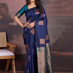 SHOP DROP Woven Design Pure Silk Banarasi Saree-54