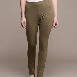 Label Ritu Kumar Women Brown Solid Trousers-image-35