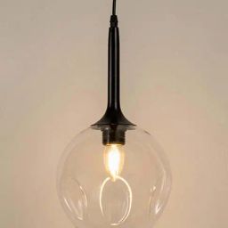 Whispering Homes Dimple Glass Pendant Light - Transparent-18