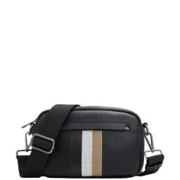 Call It Spring Black Striped Sling Handbag-image-33