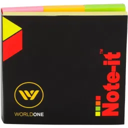 Worldone Note-It Sticky Notepad 3 x 3 inch, 1 x 3 inch Assorted Color 200 Sheets, WPS027 (Pack of 1)-7