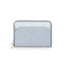 Kenneth Cole Light Blue Textured Zip Around Wallet-picture-0