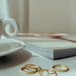 Perfectly Average Enamel Studded Stackable Ring image 4