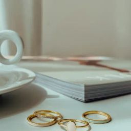 Perfectly Average Enamel Studded Stackable Ring image 5