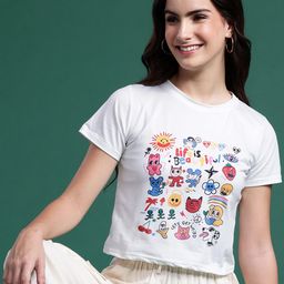 DressBerry Conversational Print T-shirt-picture-8