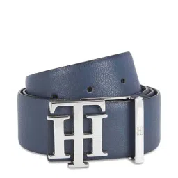 Tommy Hilfiger Assens Navy & Wine Leather Reversible Belt for Men-image-77