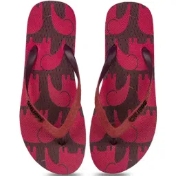 Chupps Women's Red Flip Flops image 3
