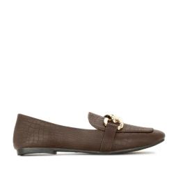 Bata Women's LORETTA E 24 Brown Loafers-image-80