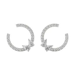 Emori 14k White Gold & Diamond Pretty Pear Stud Earrings-image-8