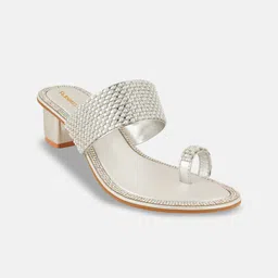 Rubeezz Embellished Party Block Mules-picture-41