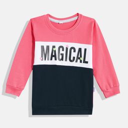 CATCUB Girls Cotton Colourblocked Printed Sweatshirt-image-77