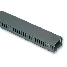 HELLERMANNTYTON Trunking, Pvc, Grey, 40X80 mm, 2M, 184-10208-21