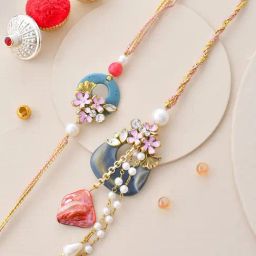 Aapno Rajasthan Floral Stones Bhaiya Bhaiya Rakhi Set-image-50
