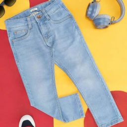 Pantaloons Junior Blue Cotton Regular Fit Jeans-picture-7