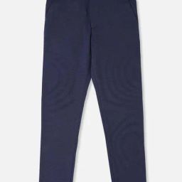 Allen Solly Kids Navy Textured Pattern Full Sleeves Trouser-image-53