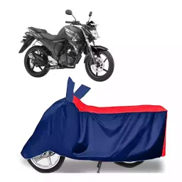 Auto Pearl Two Wheeler Cover with Bag for Yamaha FZ FI, Red & Blue-image-96