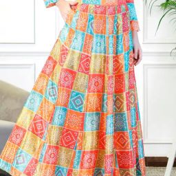 NEUDIS Multicolor Printed Maxi Skirt-picture-46