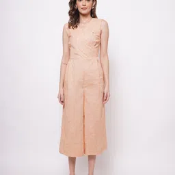 Western Era V-Neck Cotton Basic Jumpsuit-picture-11
