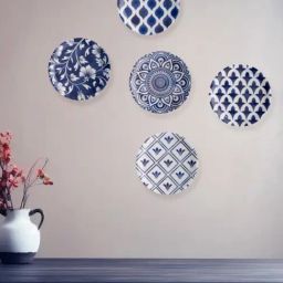 Nestroots Cobalt Constellation Blue & White Porcelain¿Decorative Wall Plate-picture-18