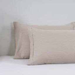 Maspar Solid Beige 300 Cotton Standard Pillow Case Set-image-89