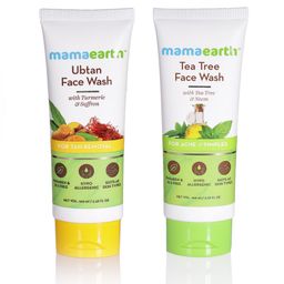 Mamaearth Set of Sustainable Ubtan Tan Removal Face Wash & Tea Tree Face Wash-38