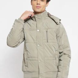 Duke Mouse Slim Fit Quilted Hooded Jacket-image-65