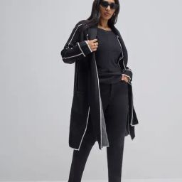 Gia by Westside Black Knitted Shrug-image-100