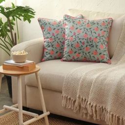 House This Khubaani Floral Multicolor Cotton Cushion Covers - Set of 2-picture-48