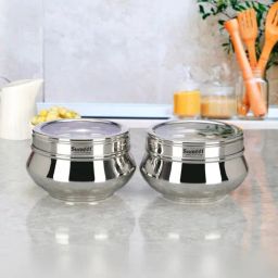 Sumeet Silver Stainless Steel 2 Containers-25